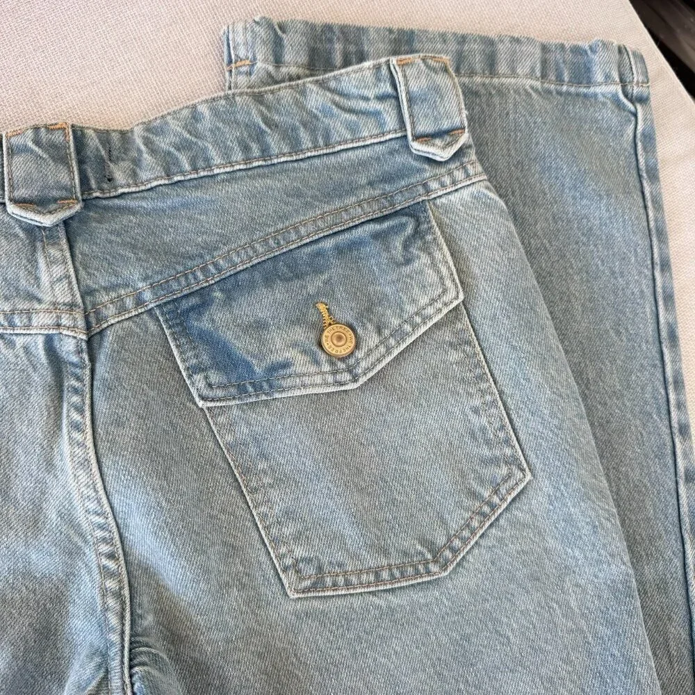 NWT Free People We The Free Flora Low-Rise Bootcut Jeans Kismet Blue 26